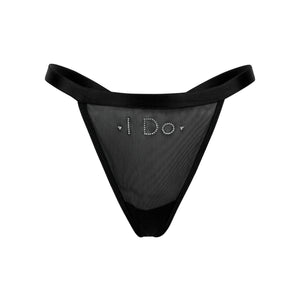 "I Do" Mesh Thong