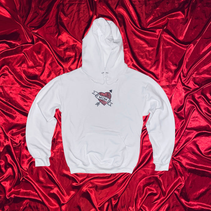 MOM cupid heart hoodie