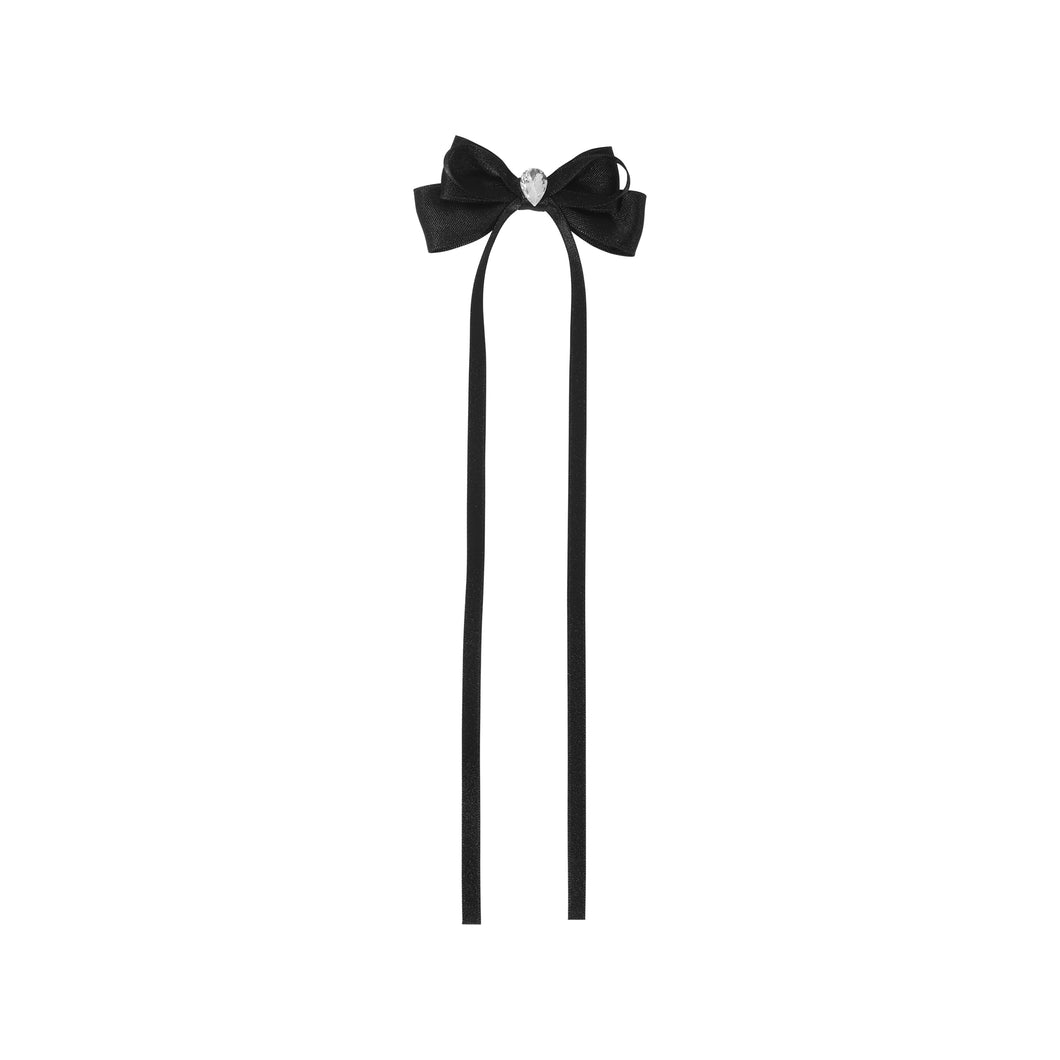 Crystal Tuxedo Bow | Hair Clip